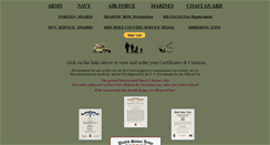 Desktop Screenshot of military-certificates.com