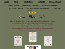 Tablet Screenshot of military-certificates.com